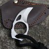 Mini Carabiner Knife with Leather Pouch