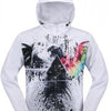 Triangle Eagle Print Outdoor Jacket