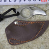 Mini Carabiner Knife with Leather Pouch