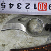 Mini Carabiner Knife with Leather Pouch